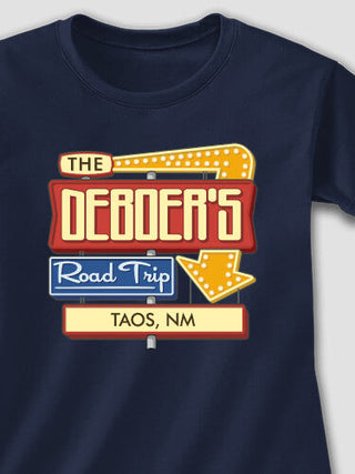 Road Trip : Adult Ladies Fitted T-Shirt