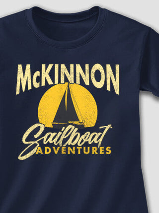 Sailboat Adventures : Adult Ladies Fitted T-Shirt