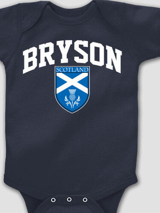 Scottish Shield : Printed Baby Bodysuits
