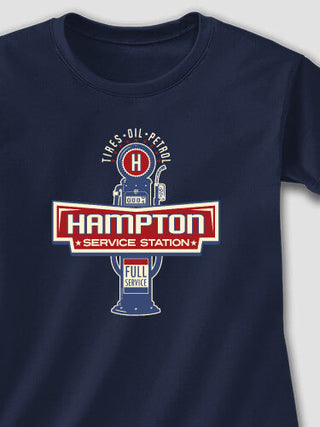 Service Station : Adult Ladies Fitted T-Shirt