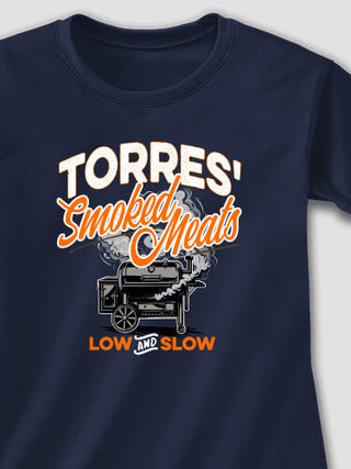Smoked Meats : Adult Ladies Fitted T-Shirt
