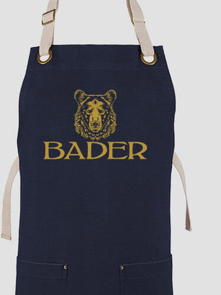 Bear : Printed Canvas Work Aprons