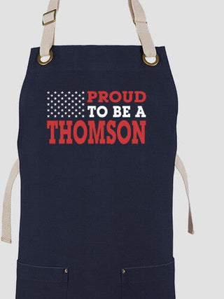 Family Flag : Printed Canvas Work Aprons