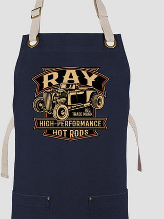 High-Performance Hot Rods : Printed Canvas Work Aprons
