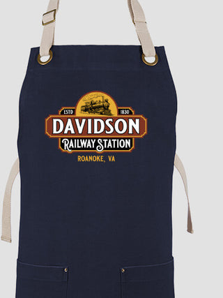 Railway Station : Printed Canvas Work Aprons