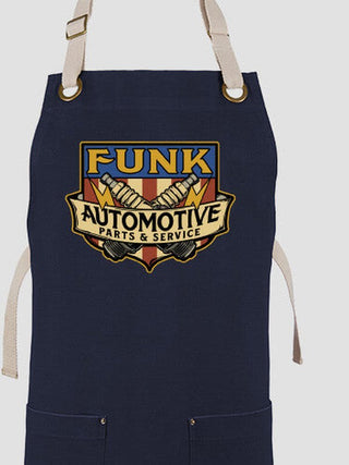 Vintage Automotive : Printed Canvas Work Aprons