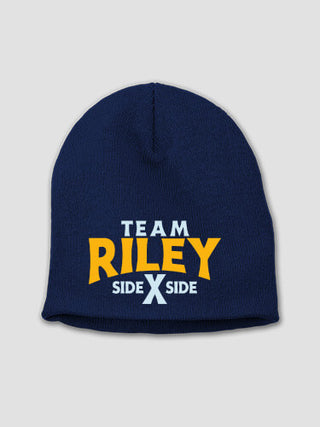 Team Side By Side : Embroidered Beanies