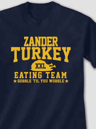 Turkey Eating Team : Printed T-Shirts