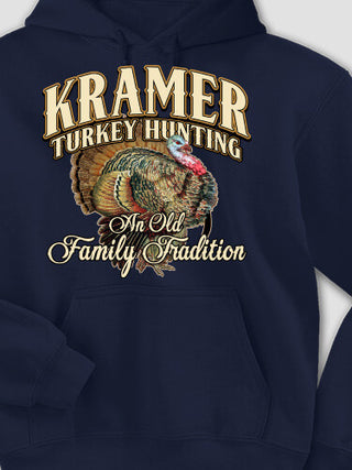 Turkey Hunting Family Tradition : Printed Hoodies