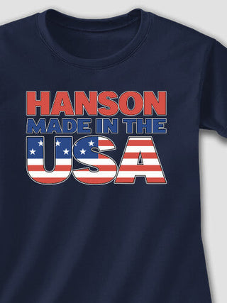 USA Family : Adult Ladies Fitted T-Shirt