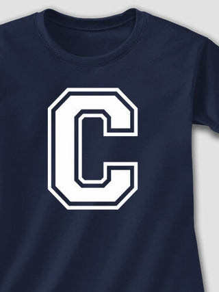 Varsity Letter : Adult Ladies Fitted T-Shirt