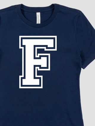 Varsity Letter : Premium Ladies T-Shirts