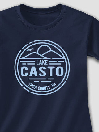 Vintage Lake : Adult Ladies Fitted T-Shirt