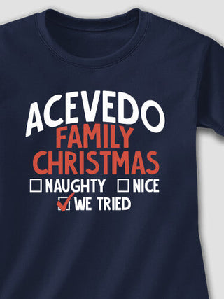 We Tried : Adult Ladies Fitted T-Shirt