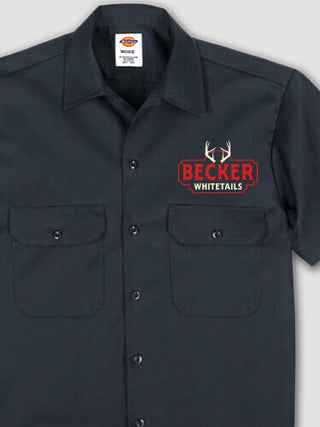 Whitetails : Embroidered Work Shirts