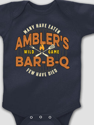 Wild Game Few Have Died BBQ : Printed Baby Bodysuits