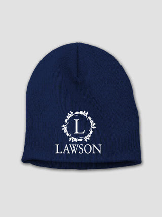 Wreath Monogram : Embroidered Beanies