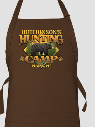 Bear Hunting Camp : Printed Aprons
