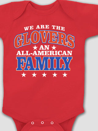 All American : Printed Baby Bodysuits