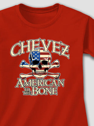American to the Bone : Adult Ladies Fitted T-Shirt
