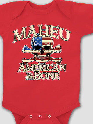 American to the Bone : Printed Baby Bodysuits