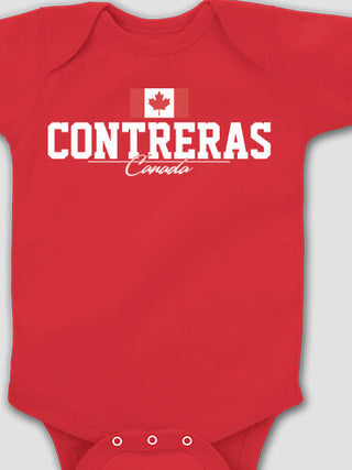 Canadian Flag : Printed Baby Bodysuits