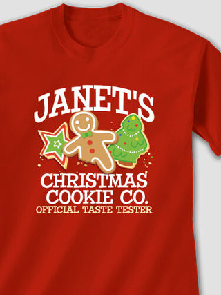 Christmas Cookie Tester : Printed T-Shirts