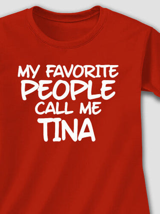 Favorite People : Adult Ladies Fitted T-Shirt