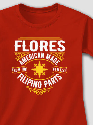 Filipino Parts : Adult Ladies Fitted T-Shirt