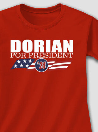For President : Adult Ladies Fitted T-Shirt