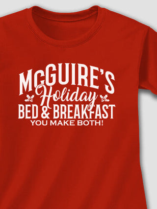 Holiday Bed And Breakfast : Adult Ladies Fitted T-Shirt