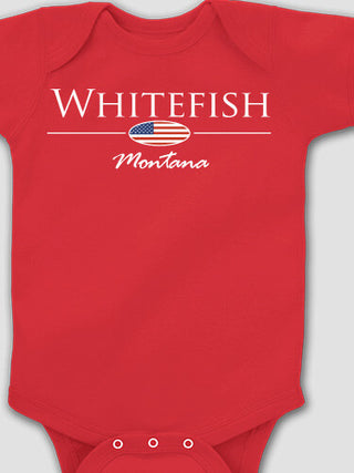 Hometown Flag : Printed Baby Bodysuits