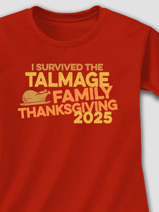 I Survived Thanksgiving : Adult Ladies Fitted T-Shirt