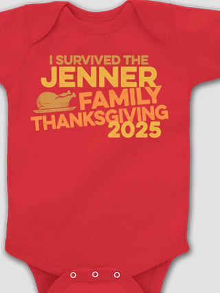 I Survived Thanksgiving : Printed Baby Bodysuits