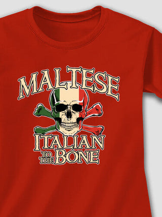 Italian to the Bone : Adult Ladies Fitted T-Shirt