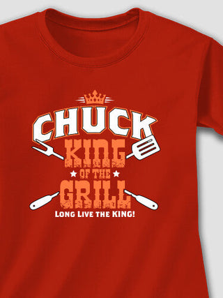 King of the Grill : Adult Ladies Fitted T-Shirt