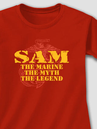 Marines Myth Legend : Adult Ladies Fitted T-Shirt