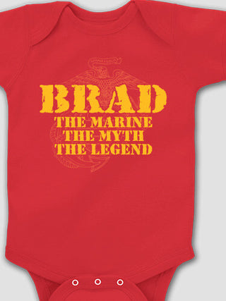 Marines Myth Legend : Printed Baby Bodysuits