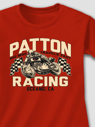 Motorcycle Racing : Adult Ladies Fitted T-Shirt