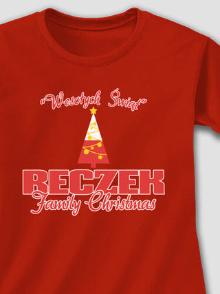 Polish Family Christmas : Adult Ladies Fitted T-Shirt