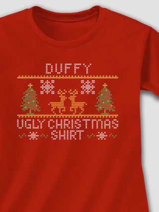 Ugly Christmas Shirt : Adult Ladies Fitted T-Shirt