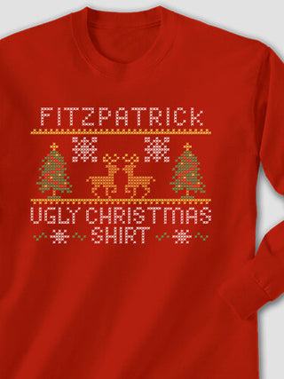 Ugly Christmas Shirt : Printed Long Sleeves