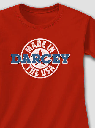 USA Stamp : Adult Ladies Fitted T-Shirt