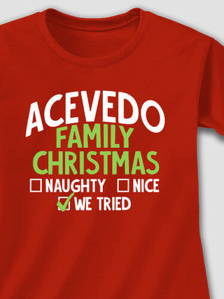 We Tried : Adult Ladies Fitted T-Shirt
