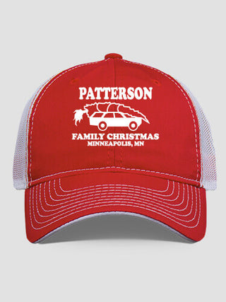 Retro Family Christmas : Embroidered Trucker Hats