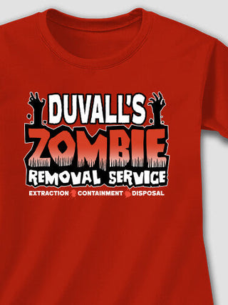 Zombie Removal Service : Adult Ladies Fitted T-Shirt