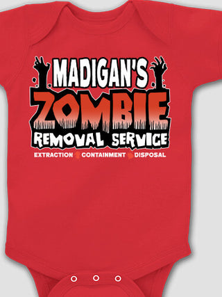 Zombie Removal Service : Printed Baby Bodysuits