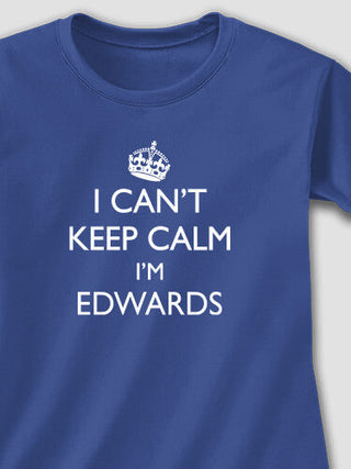 Can't Keep Calm : Adult Ladies Fitted T-Shirt