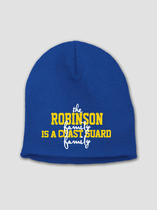 Coast Guard Family : Embroidered Beanies