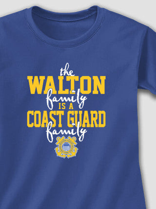 Coast Guard Family : Adult Ladies Fitted T-Shirt